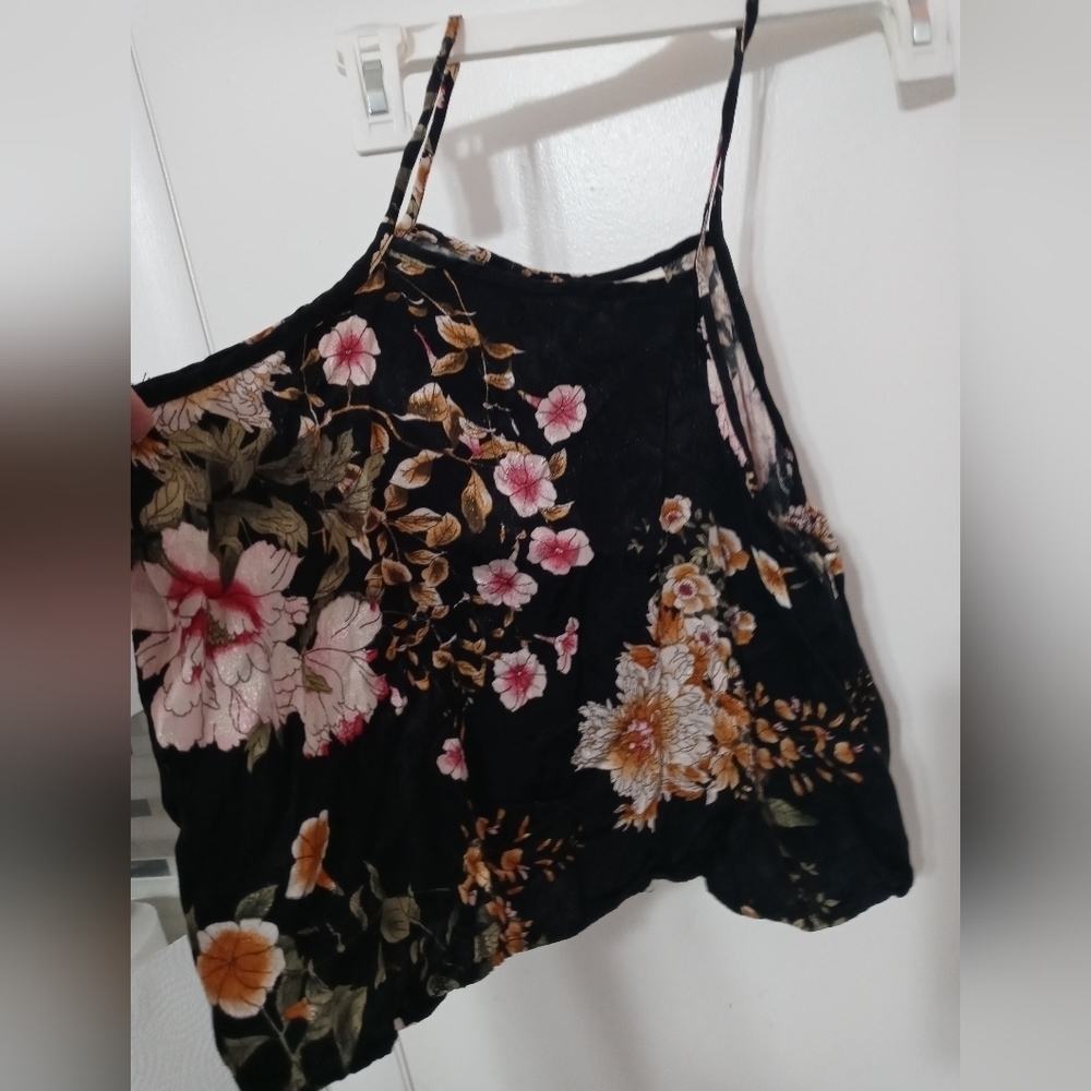 Maeve Anthropologie baby doll Floral Cropped Camisole size 6